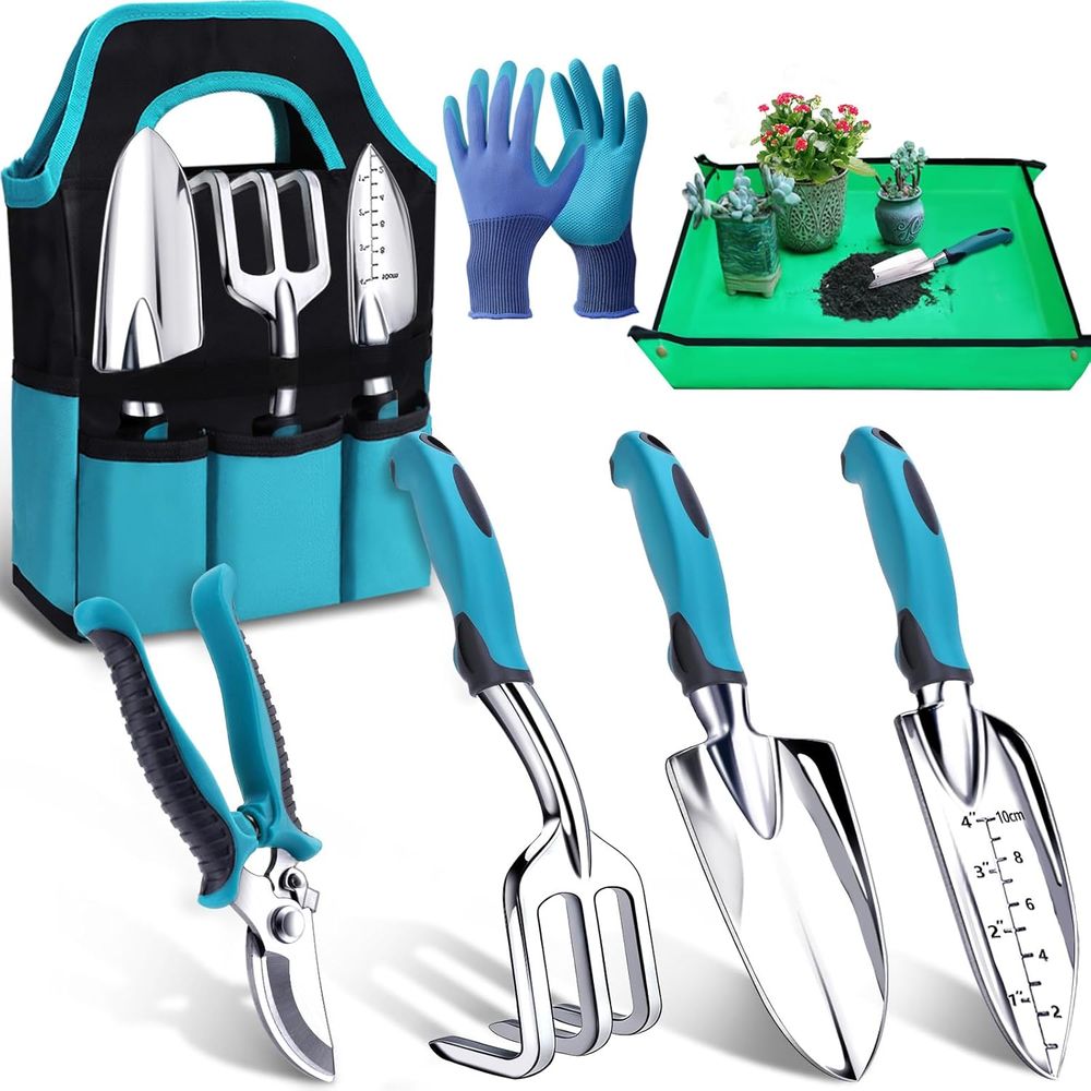 Gardening Tools Essential - Conjunto de ferramentas de jardinagem durável,